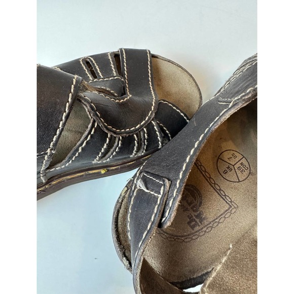 '90s Y2K Vtg Doc Dr Martens Platform Fisherman Sandals Brown Size 7 England Made - Picture 8 of 11